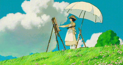夏天，宫崎骏的动漫，治愈系的文案