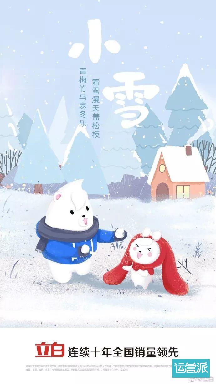 别等下雪了！这份小雪海报合集中的雪更好看