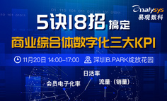 易观活动 | 5诀18招，搞定商业综合体数字化三大KPI