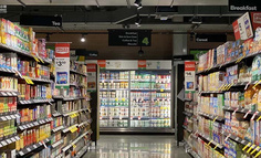 超市里的年货，静悄悄